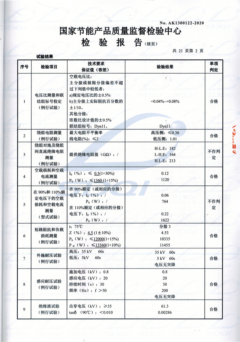 高低压试验报告-S11-1250三江三江三江油浸式变压器-2.jpg
